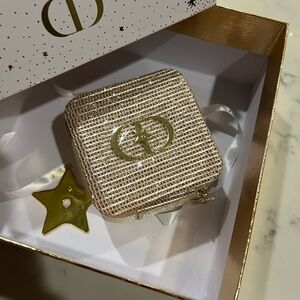 Dior Metallic Gold Cosmetic Case